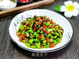 牛肉炒黄豆的做法步骤：13