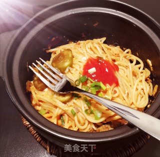 酱鸭肉意面的做法步骤：7