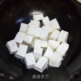 蒜花肉末焖豆腐的做法步骤：6