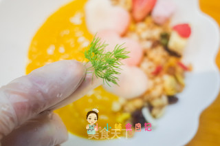 36个月以上辅食南瓜蜜桃麦片粥的做法步骤：7