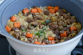 咖喱土豆牛肉焖饭的做法步骤：6