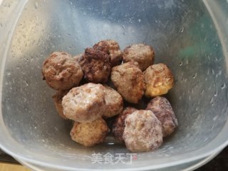 鸡肉丸大白菜烧粉条的做法步骤：5