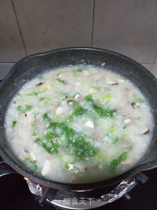 香菇牛肉生菜粥的做法步骤：9