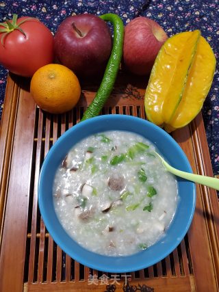 香菇牛肉生菜粥的做法步骤：11