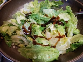 蒜蓉蚝油炒生菜的做法步骤：6