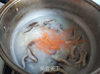 香菇鸡丝粥的做法步骤：10