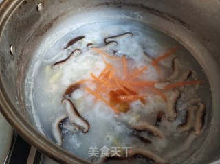 香菇鸡丝粥的做法步骤：11