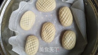 菠萝豆沙包的做法步骤：9