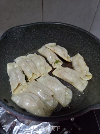 鲜肉锅贴的做法步骤：9