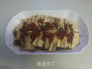 剁椒酱蒸腐竹粉丝的做法步骤：8