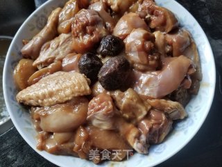 腊肠冬菇蒸鸡的做法步骤：6