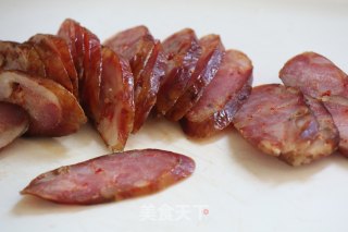 荷兰豆炒腊肠的做法步骤：7