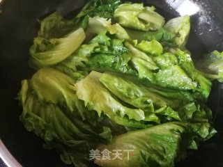 蒜蓉红椒浇生菜的做法步骤：4