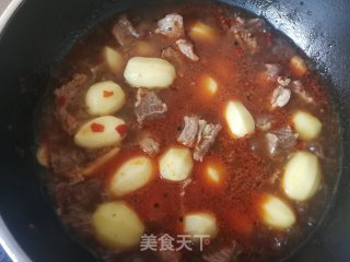 小土豆炖牛腩的做法步骤：12