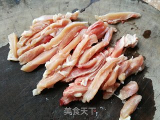 三丝鸡肉卷的做法步骤：2