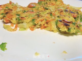 快手早餐白菜萝卜鸡蛋饼的做法步骤：11