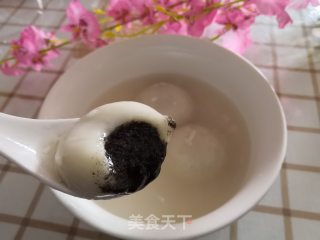 米酒芝麻汤圆的做法步骤：8