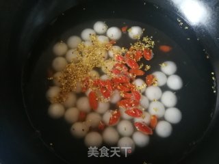 桂花枸杞小汤圆的做法步骤：6