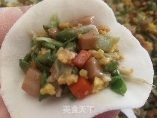 槐花杏鲍菇蛋饺的做法步骤：22