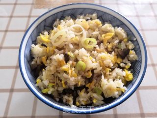 大葱鸡蛋炒饭的做法步骤：13