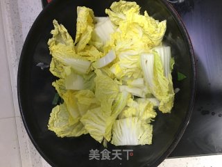 娃娃菜烧鸭血的做法步骤：6