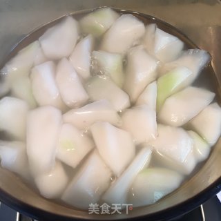 炸肉圆菜头汤的做法步骤：3