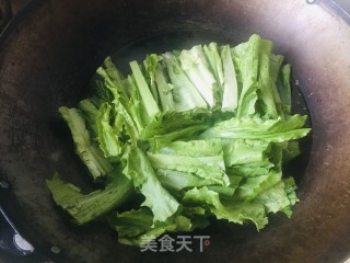 豆豉油麦菜的做法步骤：3