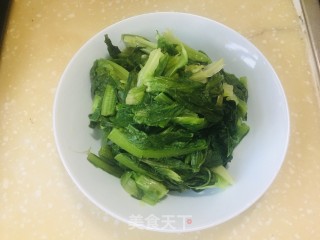 豆豉油麦菜的做法步骤：5