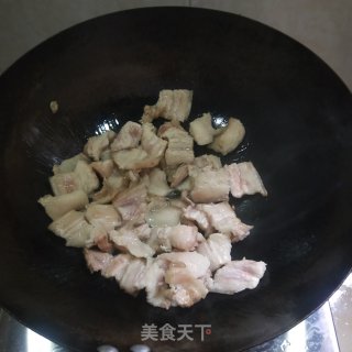 香干炒五花肉的做法步骤：4