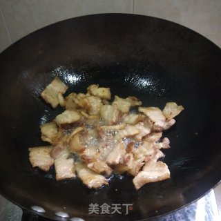 香干炒五花肉的做法步骤：5