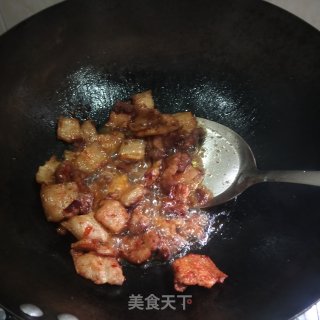 香干炒五花肉的做法步骤：6