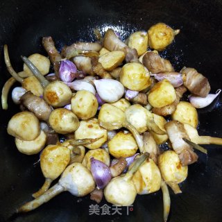 茨菇焖五花肉的做法步骤：6