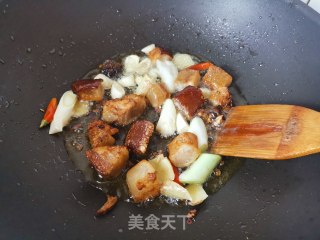 腌肉炖豆角的做法步骤：5