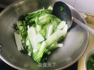 清炒小白菜的做法步骤：4