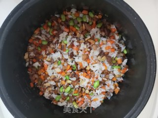 腊肉焖饭的做法步骤：8