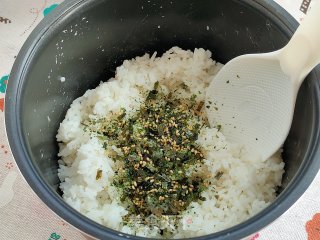 海苔肉松饭团的做法步骤：4