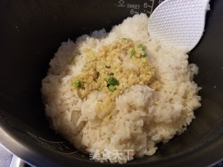 大肉蟹蒸糯米饭的做法步骤：10