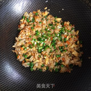 胡萝卜豆角炒饭的做法步骤：7