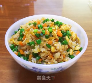 胡萝卜豆角炒饭的做法步骤：8