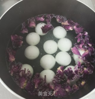 玫瑰花汤汤圆的做法步骤：3