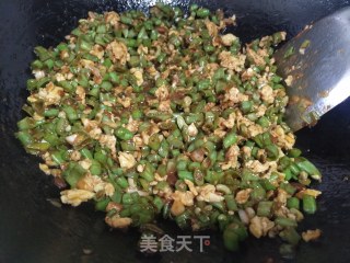 豇豆鸡蛋包子馅的做法步骤：5