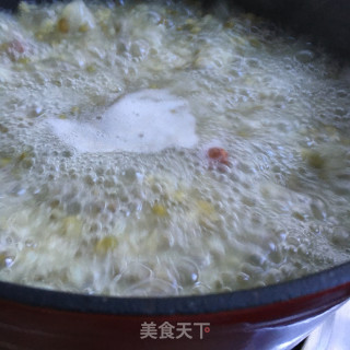 葡萄干绿豆粥的做法步骤：10