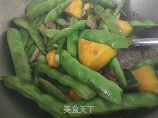 肉炖玉米南瓜豆角的做法步骤：6