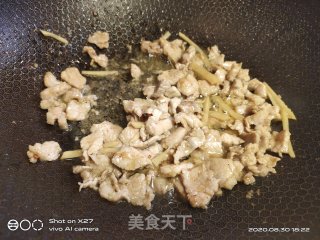 肉丝炒四季豆的做法步骤：4