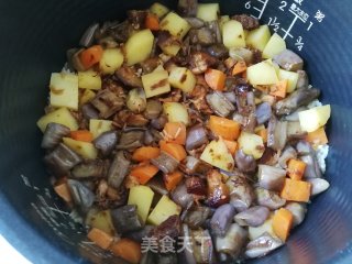 卤肉土豆茄子焖饭的做法步骤：10