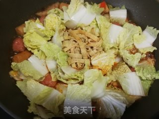 娃娃菜香菜煮火锅丸子的做法步骤：13