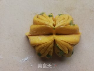 葱香椒盐南瓜花卷的做法步骤：15