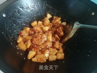 苹果糖醋肉的做法步骤：9