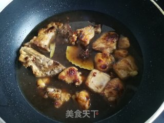 南瓜土豆烧排骨的做法步骤：6