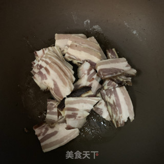 香干炒腊肉的做法步骤：5